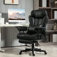 thumbnail image 3 of Office Chair - 400lbs Big And Tall, Black Fabric, Lumbar Support, Reclining, Wide Seat With Foot Rest, Adjustable Ergonomic For Tall Individuals, 400lbs, Microfiber,, 3 of 6