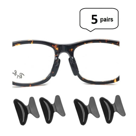 - AM Landen 5 Pairs 1.8mm Black Non-slip Silicone Stick on Nose Pads for Eyeglass Nose pad