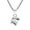 White, variant on AeraVida Sun Catcher Cubic Prism .925 Sterling Silver Necklace - 18 inch