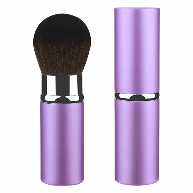 Retractable Makeup Brush Portable With Dust Cover Blush Brush Makeup Setting Powder Foundation Brush