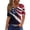Navy, variant on 4th of July Shirts Women V Neck Button Tops Henley Tunic T Shirts 2026 Summer Short Sleeve Tees