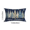 thumbnail image 3 of Christmas Tree Pillow Covers 12x20, Merry Christmas Throw Pillows, Soft Seasonal Cushion Covers, Winter Holiday Decoration for Home Couch Farmhouse(C), 3 of 7