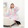 thumbnail image 4 of Sudadera con capucha KFUBUO Long Sherpa que brilla en la oscuridad, 4 of 7