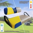 thumbnail image 5 of 10L0L Golf Cart Seat Cover Washable Mesh Bench Seat Cover Fits Most of EZGO TXT RXV Club Car DS-Yellow Beige, 5 of 7
