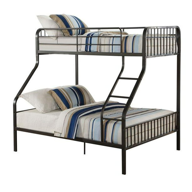 Benzara Bm201996 Metal Twin Size Over, How To Make A Queen Size Bunk Bed