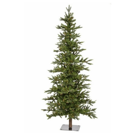 7 Ft Balsam Fir Christmas Tree Vickerman Pre-Lit 7' Shawnee Fir Artificial Christmas Tree Alpine Artificial Christmas Tree, LED, Warm White Lights ()