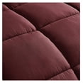 thumbnail image 3 of 3-Piece Down Alternative Comforter Set - Lightweight All Seasons Luxurious Brushed Microfiber Comforter (King, Burgundy), 3 of 6