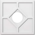 thumbnail image 2 of Ekena Millwork CMP22EY-07000 22 Po OD x 7 Po ID Carré Embry Architecture Grade PVC Contemporain Médaillon de Plafond, 2 of 4
