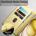thumbnail image 3 of JETech Wallet Case for iPhone 15 Plus 6.7-Inch, Shockproof PU Leather Magnetic Flip Cover with Card Holder, Stand Feature and Full Camera Protection (Yellow), 3 of 6