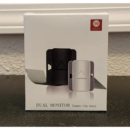 Daite Dual Monitor Display Clip Stand - Black