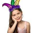 thumbnail image 5 of Mardi Gras Jester Headband, Party Hair Accessories, One Size Fits Most, 5 of 7
