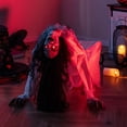 thumbnail image 3 of Costway Lighted and Animated Halloween Animatronic Crawling Ghost w/ LED Eyes, 3 of 10
