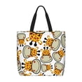 thumbnail image 1 of Easygdp Giraffes Head Bolsa Tote para Mujer, Bolso de Hombro para Trabajo, Playa, Viajes, Compras y Supermercado, 1 of 7