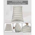 thumbnail image 7 of Sage Green Striped Pillow Covers Queen Size 2 Pack, Modern Farmhouse Green Stripes Soft Bed Throw Pillowcases Breathable Cooling Long Lumbar Body Pillow Sham Cover for Bed Sofa 20''x30'', 7 of 7