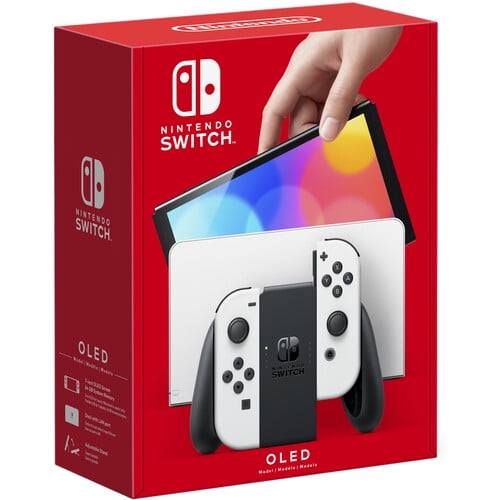 Nintendo Switch OLED White with Let's Go Pikachu, 128GB Card, and More