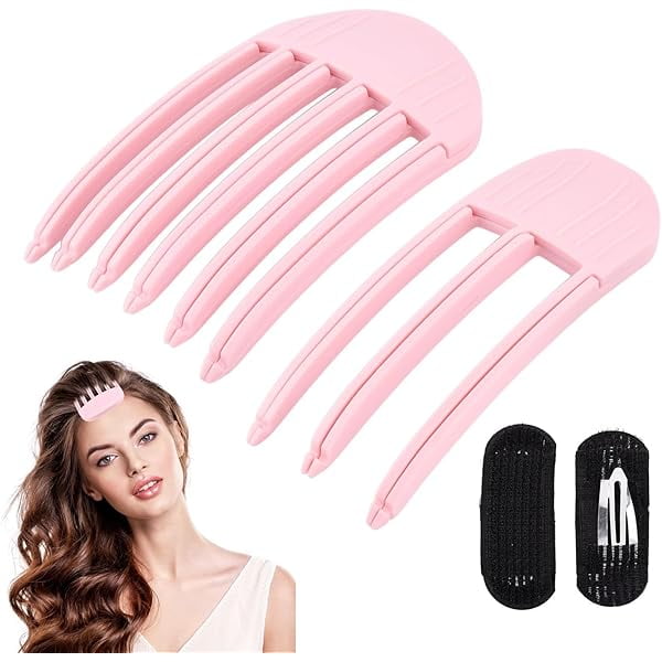 wonim44 2Pcs Wind Shaping Styling Comb for Fluffy Bangs, Volumizing Hair Clips No-Trace Hair Root Lifting Clips, Easy High Crown Volume Comb for Men and Women Quick Hair Styling Tools