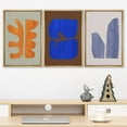 thumbnail image 2 of PixonSign Framed Canvas Print Wall Art Set Multicolor Vibrant Mid-Century Figure Collage Abstract Shapes Illustrations Modern Art Boho Decorative for Living Room, Bedroom, Office - 16"x24"x3 NATURAL, 2 of 5