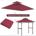 thumbnail image 7 of ChromaCore 8x5Ft Grill Gazebo Replacement Canopy,Double Tiered BBQ Tent Roof Top Cover, 7 of 7