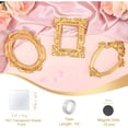 thumbnail image 3 of Mini gold frames Mini frame Small Picture Frames Magnetic Picture Frames for Refrigerator Vintage Picture frames Antique Vintage gold frame Jewelry Display Photo Frame Decor(5pcs，Gold), 3 of 5