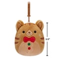 thumbnail image 2 of Squishmallows Official Plush 3.5 inch Gingerbread Cat Clip On - Childs Ultra Soft Stuffed Toy, 2 of 7