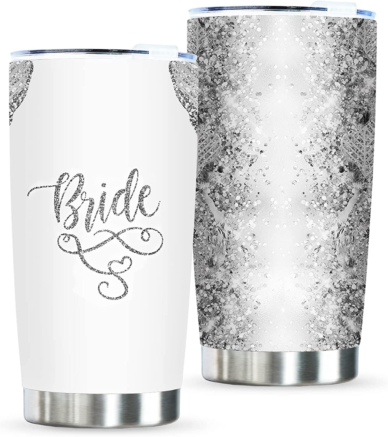 8 Pieces Bride Gifts Box Bridal Shower Gift Bachelorette Gifts for Bride  Wedding Gift for Bride Stainless Steel Tumbler Coffee Mug Scented Candle  and