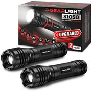 GearLight S1050 High Lumens LED Flashlight - 3 Modes, Zoomable, for Camping & Emergency