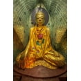 thumbnail image 2 of Zuckerman, Jim 17x24 Black Ornate Wood Framed with Double Matting Museum Art Print Titled - Myanmar, Yangon Buddha in Shwedagon Temple, 2 of 4