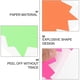 thumbnail image 5 of Fluorescent Sticker Paper Label Blank Sticky for Decor 1 Bag Explosion, 5 of 5