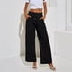 thumbnail image 2 of Pantalones largos de salón, pantalones de pierna ancha para mujer, pantalones casuales de cintura alta, pantalones de pierna ancha, alta capacidad, 2 of 6