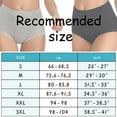 thumbnail image 6 of Hbhpov Women Cotton Underwear Briefs Slight Tummy Control, 5 Pack, Size S-3XL, 6 of 6