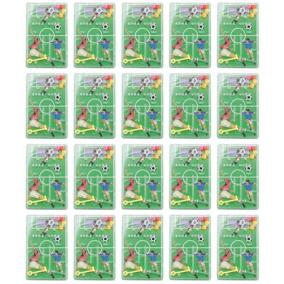 20 Piezas de Recuerdos de Fiesta de Fútbol, Juego de Laberinto, Decoración de Fiesta de Cumpleaños con Tema de Fútbol para Niños, Suministros de Juguetes de Regalo para Niños