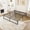 Black, Metal, variant on Sifurni King Size Heavy Duty Metal Platform Bed Frame, 14 Inches Under-Bed Space, No Box Spring Needed, Black