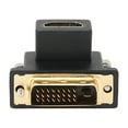 thumbnail image 2 of HD Multimedia Interface Female To DVI Male Converter, Computer Supplies  ABS Shell 90 Degree Adapter Metal Connector  For Laptops, 2 of 8