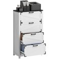 thumbnail image 1 of HOMCOM 4 Drawer File Cabinet Lateral Filing Cabinet for Home Office, White, 1 of 10