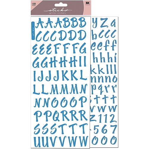 Sticko Glitter Alphabet & Number Stickers