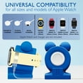 thumbnail image 2 of VallexMall iWatch Stand for Apple Watch Charger Stand Series Ultra 9/8/7/6/Se/5/4/3/2/1 Сute Silicone Apple Watch Holder Supports Nightstand Mode Charging Dock Accessories [Charger Not Included], 2 of 8