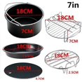 thumbnail image 4 of Air Fryer Accessories 7 Inch, 5PCS General Air Fryers Accessory with Silicone Pot Non-Stick BPA-Free, 4 of 5