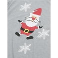 thumbnail image 4 of Bowanadacles Christmas Family Matching Santa Claus Printed Pajamas Set, 4 of 5
