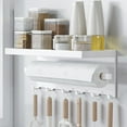 thumbnail image 1 of Drppepioner Kitchen Utensils & Gadgets-Kitchen Multifunctional Shelf Refrigerator Side Magnetic Storage Rack Rolled Paper Towel Seasoning Jar Storage Multifunctional Hooks, 1 of 6