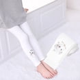 thumbnail image 3 of Ruyang Girls Cute Bunny Cat Leggings Kids Cotton Footless Dance Tights Winter Warm Soft Stretchy Stockings Slim Pantyhose, 3 of 3