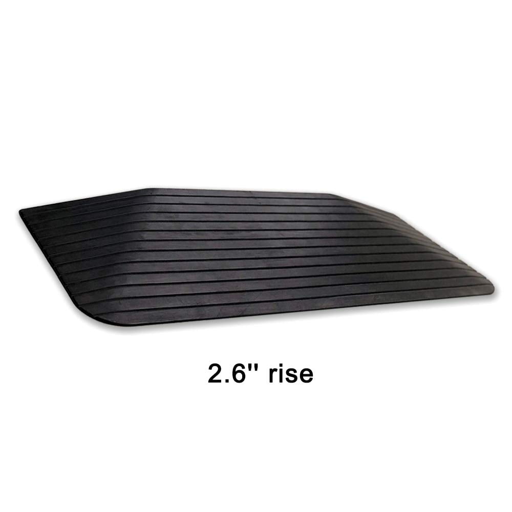 Ruedamann 2.6'' Rise NonSkid Solid Rubber Wheelchair Ramp,Threshold