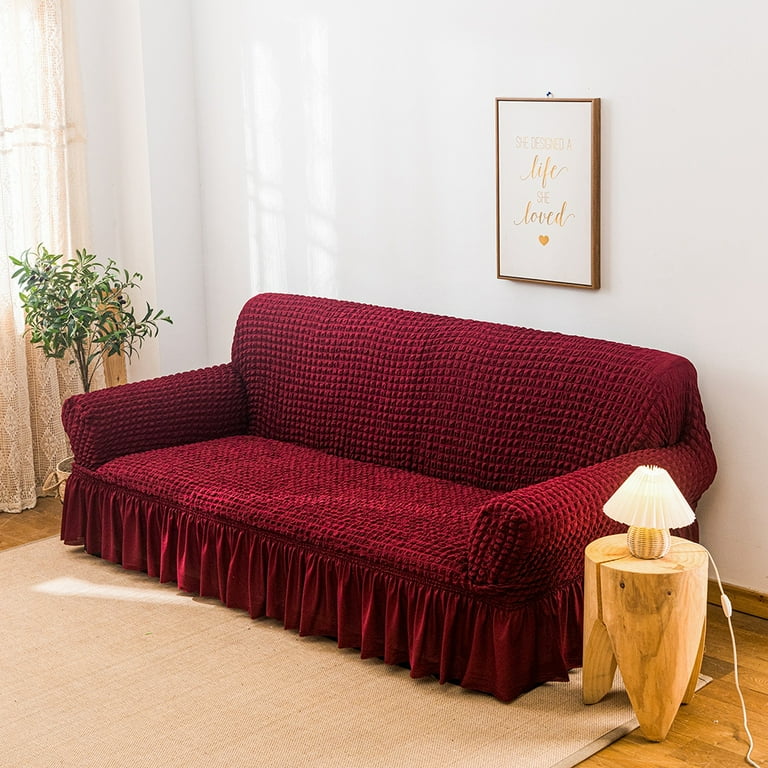 Ruffled couch slipcover hotsell