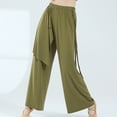 thumbnail image 2 of gbyLJF Womens Casual Pants 2024 Fashion Summer Thin Section Lounge Pants Elastic Waist Loose Comfy Wide Leg Pants A01_Green S, 2 of 6