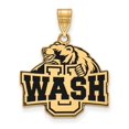 thumbnail image 2 of Sterling Silver w/ 14K Yellow Gold-Plated Official Licensed Collegiate Washington U in St. Louis Large Enamel Pendant, 2 of 4