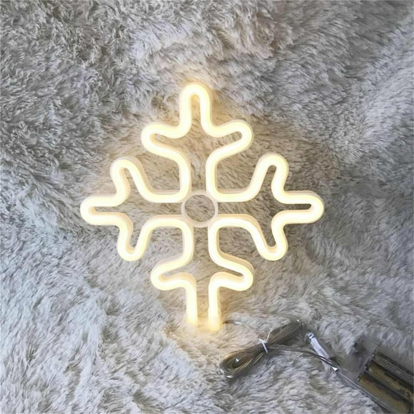 Xihbxyly Letrero de Neón Led, Lámpara de Noche Led Blanca Cálida, Arte Decorativo de Pared, Decoración de Mesa para Fiestas, Decoración de Interiores, Escaparates, Clubes, Decoración Navideña, Funcio