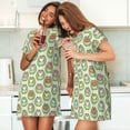 thumbnail image 4 of Naloa Cute Chubby Frog Print Women Nightgowns,Womens Loungewear,Short Sleeve Sleepwear,Comfy Ladies Nightdress, 4 of 6