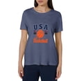 thumbnail image 4 of Basketball 2026 Shirt Women USA Basketball Match Season Jersey Game Day T-Shirt Funny Graphic Short Sleeve Shirt Blue S, 4 of 6