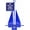 Blue, variant on Greenfield Fluke Anchor, American-Made, For Boats up to 25ft, Black Coated with Slip-Ring