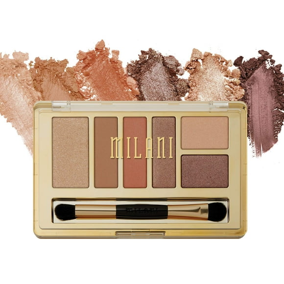 Paleta de sombras de ojos Milani Everyday Eyes - Earthy Elements (0.21 onzas) 6 colores de sombras de ojos mate o metálicos libres de crueldad para contornear y resaltar