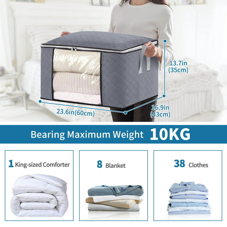 Large Capacity Quilt Storage Bag Non-Woven Moisture Duvet Blanket